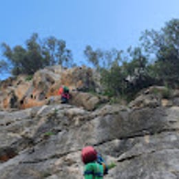 Bajada Ferrata punto referencia
