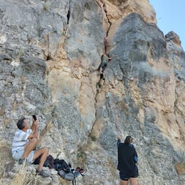 Zona de escalada, sector Duratón